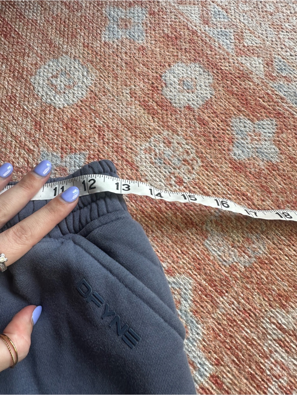 DFYNE revive cargo jogger wide leg sweatpants dark sapphire blue size small - Picture 9 of 12
